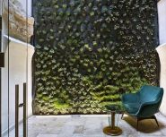 entree met groenwand